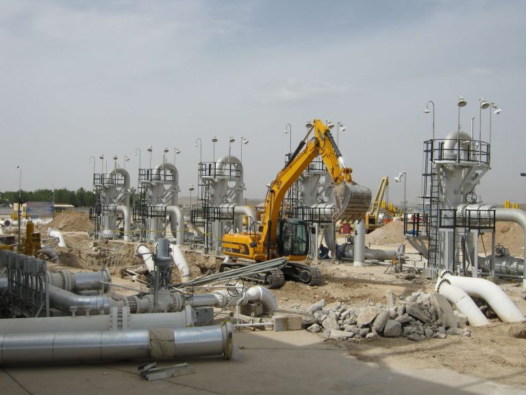 تصویری از پروژه ساخت ایستگاه تقلیل فشار گاز توسط گروه نیسار