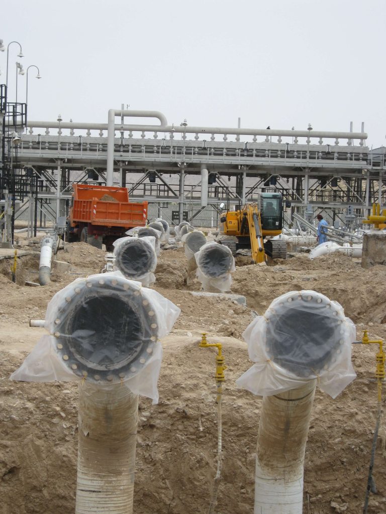 تصویری از پروژه ساخت ایستگاه تقلیل فشار گاز توسط گروه نیسار
